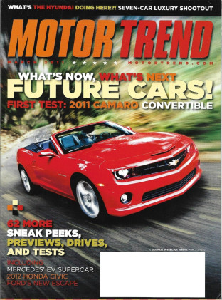 MOTOR TREND 2011 MAR - CAMARO SS, LUXURY CAR SHOOTOUT
